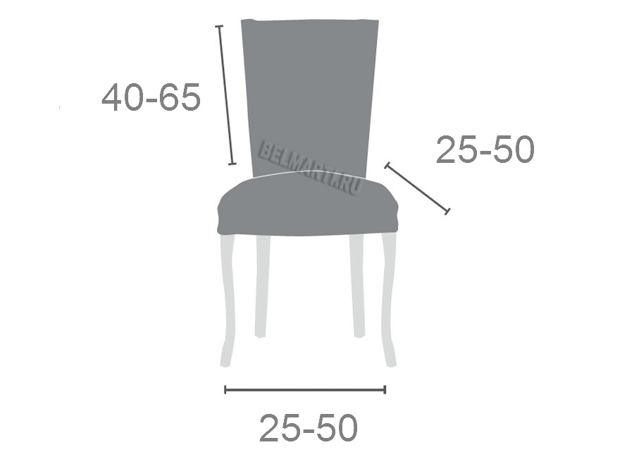 Выкройка чехлов на кухонные стулья